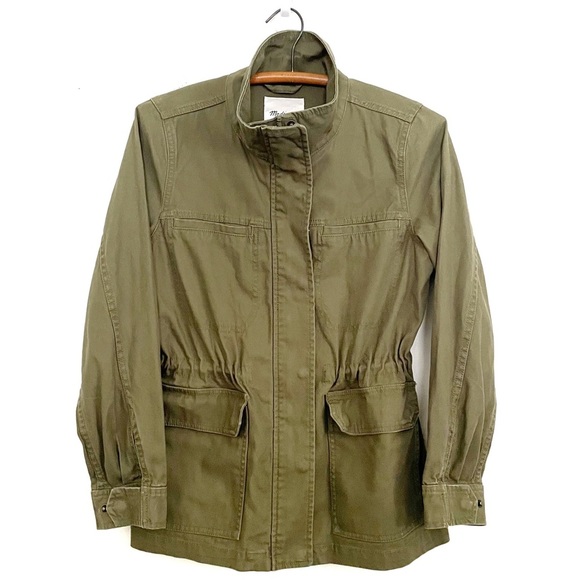 Madewell Dispatch Jacket Utility Military Olive Army Green Canvas Size Small - Picture 3 of 13